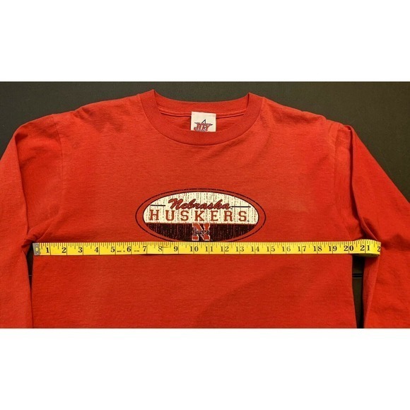 Vintage 90s University Of Nebraska Cornhuskers LS Men's T-Shirt - Picture 5 of 11